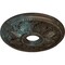 Ekena Millwork Edinburgh Medallion (Canopies up to 5 1/8"), 18 1/8"OD x 3 1/2"ID x 2 3/4"P, Bronze Blue Patina CM18ED1BBS - alternate 4